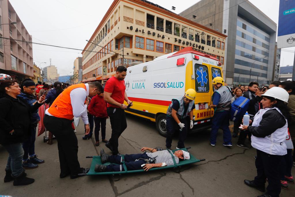 Equipo de ambulancias de Sisol Salud participó en el II Simulacro Nacional de Sismo y Tsunami en Lima